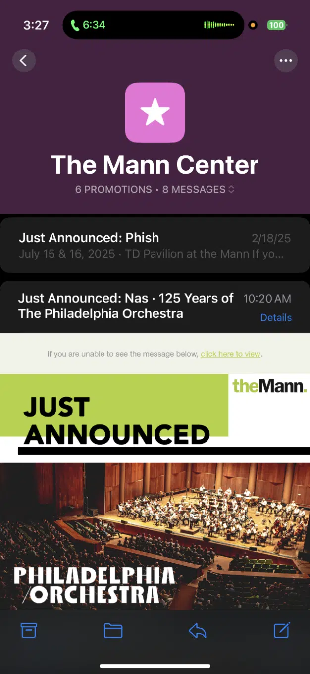 Agrupamento de e -mails do mesmo remetente - o Mann Center