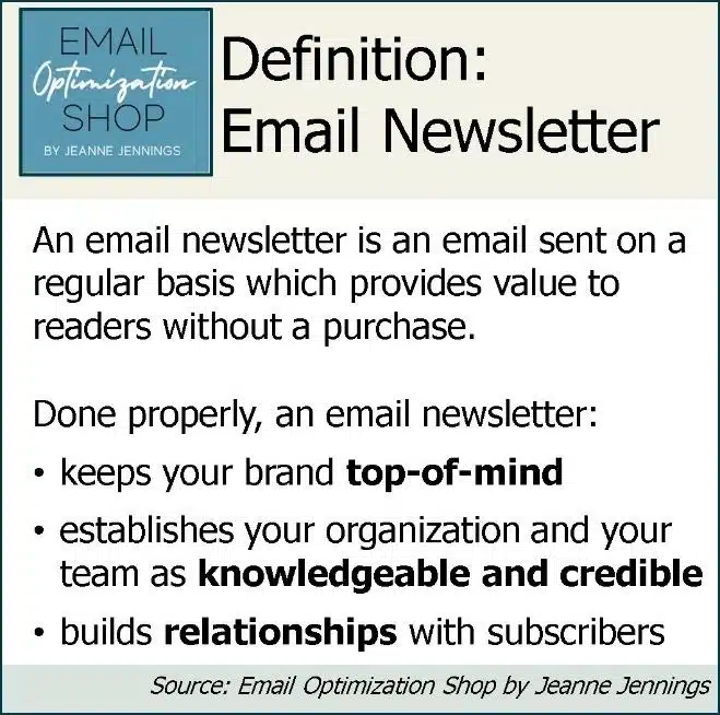 Definição: Newsletter de e -mail