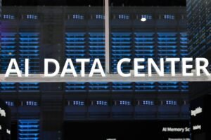 A imagem mostra um letreiro iluminado com as palavras