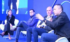 Ana Prado (Syngenta), Edmar Mendoza (Copastur), Gabriel Domingues (BCD Travel) e Peterson Prado (Onfly)