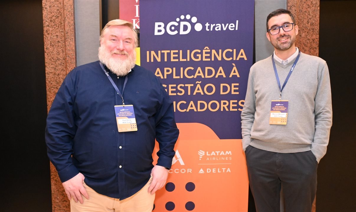 Paul Barry e Marcos Marques, da BCD Travel
