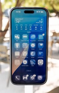 A imagem pode conter telefone celular e telefone eletrônicos