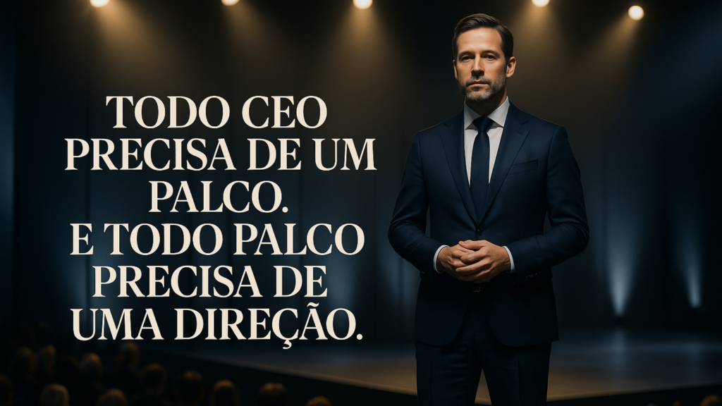 Todo CEO precisa de um palco. E todo palco precisa de uma direção