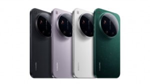 Xiaomi 17 Ultra de várias cores (preto, lilás, cinza claro e verde escuro)