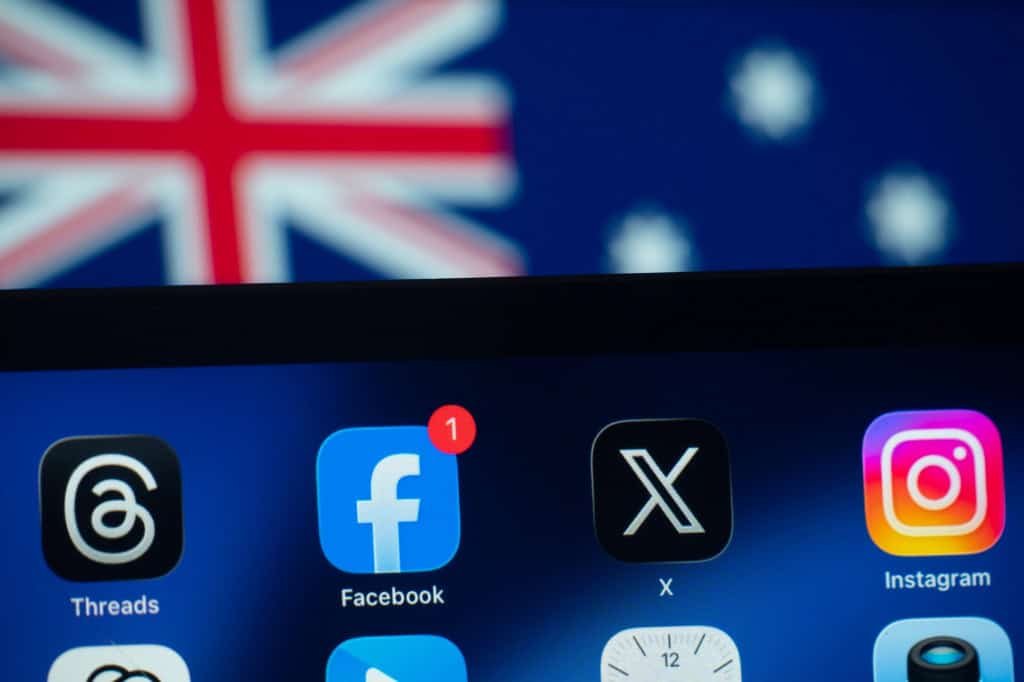 austrália redes sociais