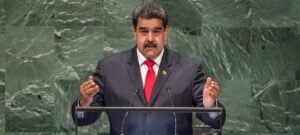 Nicolás Maduro Moros, presidente da Venezuela, fazendo um discurso na 73a sessão da Assembleia Geral da ONU.