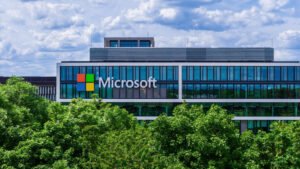 Fachada de prédio da Microsoft