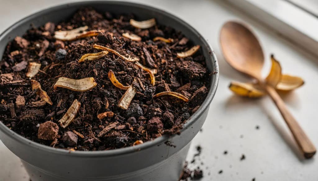 O uso mais inteligente da casca de banana nas plantas para fortalece-las