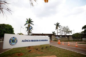 Fachada da entrada da ABIN (Agência Brasileira de Inteligência), no Setor Policial Sul, em Brasília