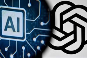 À esquerda, ícone azul com letras