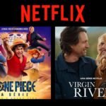 Montagem com pôsteres da segunda temporada de One Piece e da sétima temporada de Virgin River, que estreiam na Netflix na semana entre 9 e 15 de março de 2026