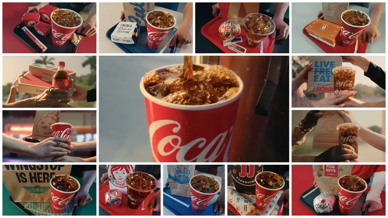 Coca-Cola reafirma domínio do fast-food sobre a Pepsi em nova campanha