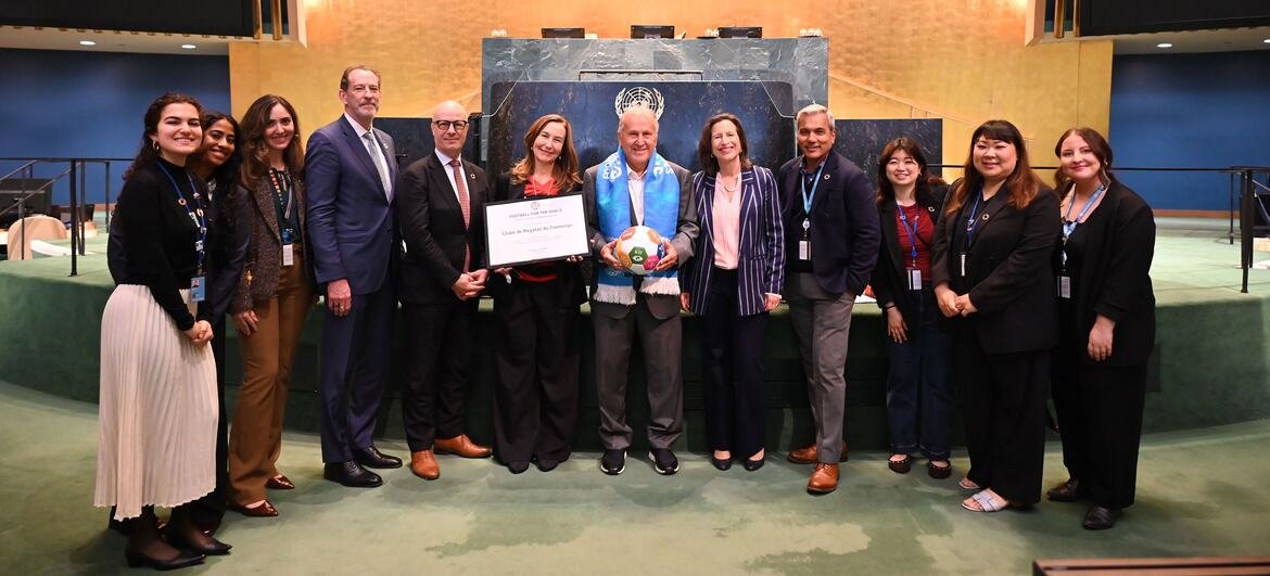Zico e Flamengo juntam-se à iniciativa da ONU Futebol para os ODS, em Nova Iorque