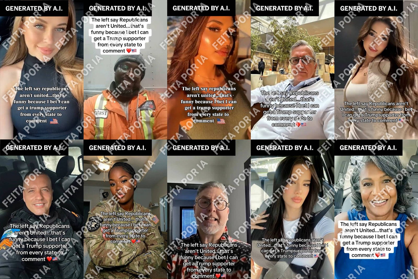 Influencers pró-Trump geradas por IA inundam redes sociais – 01/05/2026 – Mundo