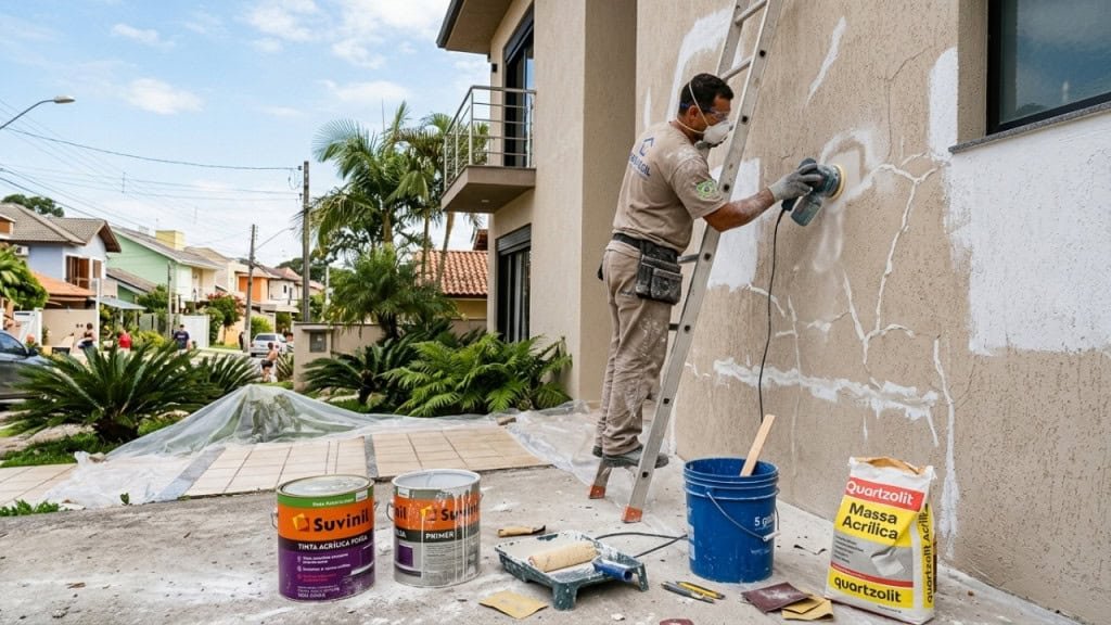 O detalhe da fachada que precisa ser corrigido antes da pintura e quase ninguém percebe