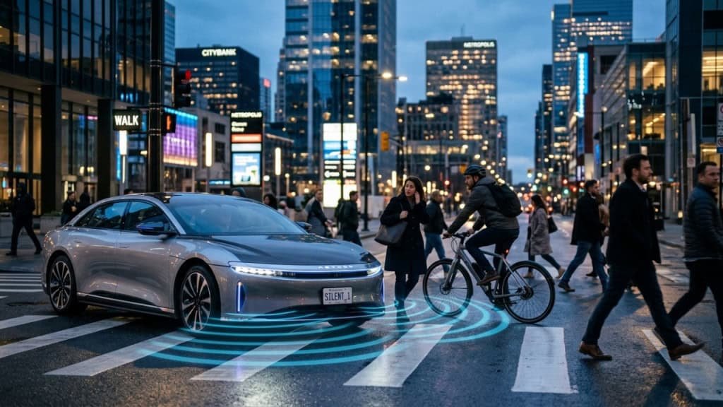 Para que serve o “barulho de motor” que os carros elétricos emitem, já que não têm motor a combustão?