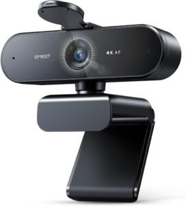 Webcams EMEET 4K em Oferta para Reuniões e Lives