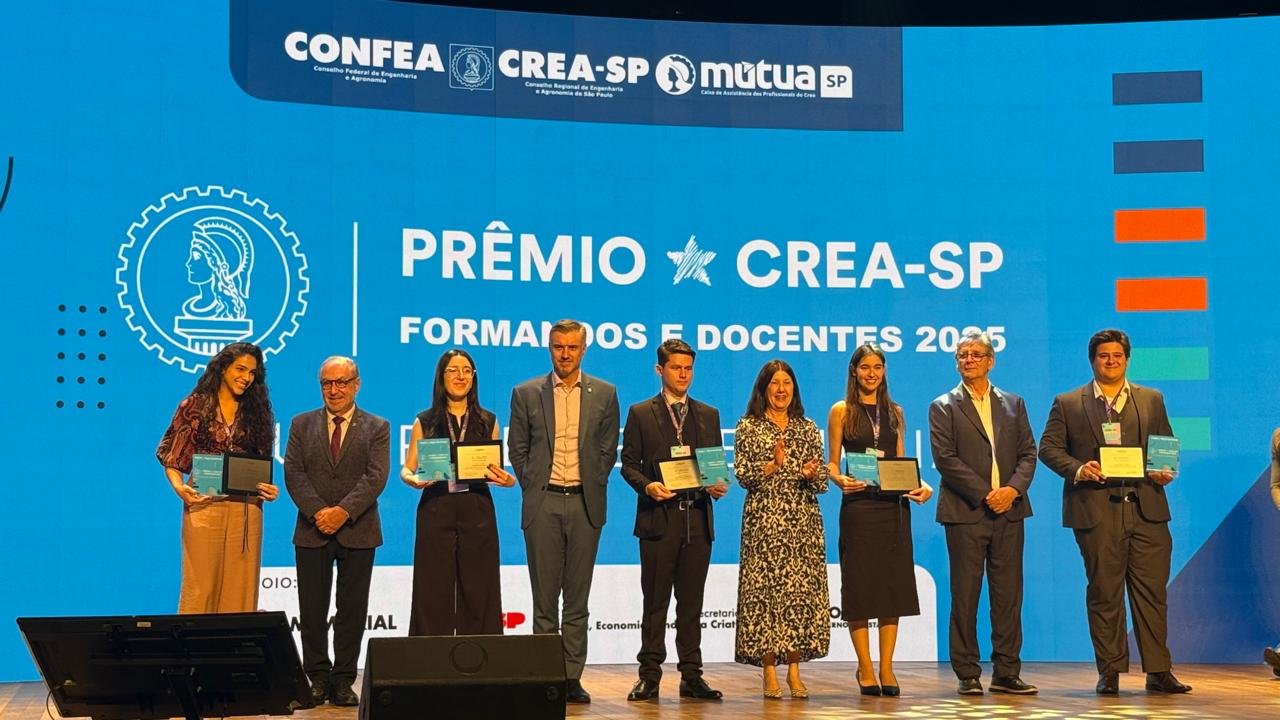 Prêmio CREA-SP reconhece estudantes de engenharia e agronomia e reforça a excelência na formação técnica