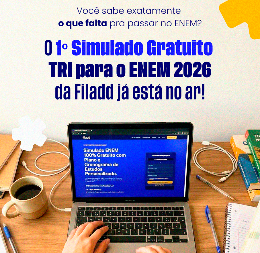 Simulado gratuito replica método oficial do Enem e mostra exatamente quantos pontos faltam para entrar no curso dos sonhos
