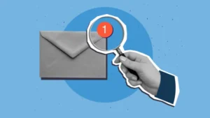 Conceito de marketing por email - estilo de colagem moderno