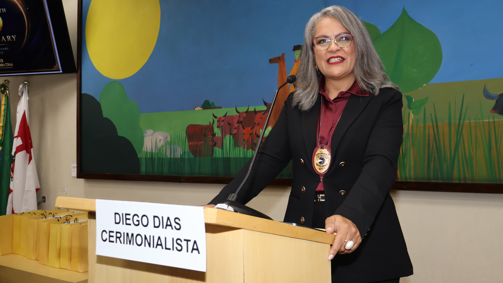 Elisângela Dias presidiu a cerimônia que marcou os 25 anos da Jethro International, realizada no Auditório Prestes Maia, na Câmara Municipal de São Paulo.