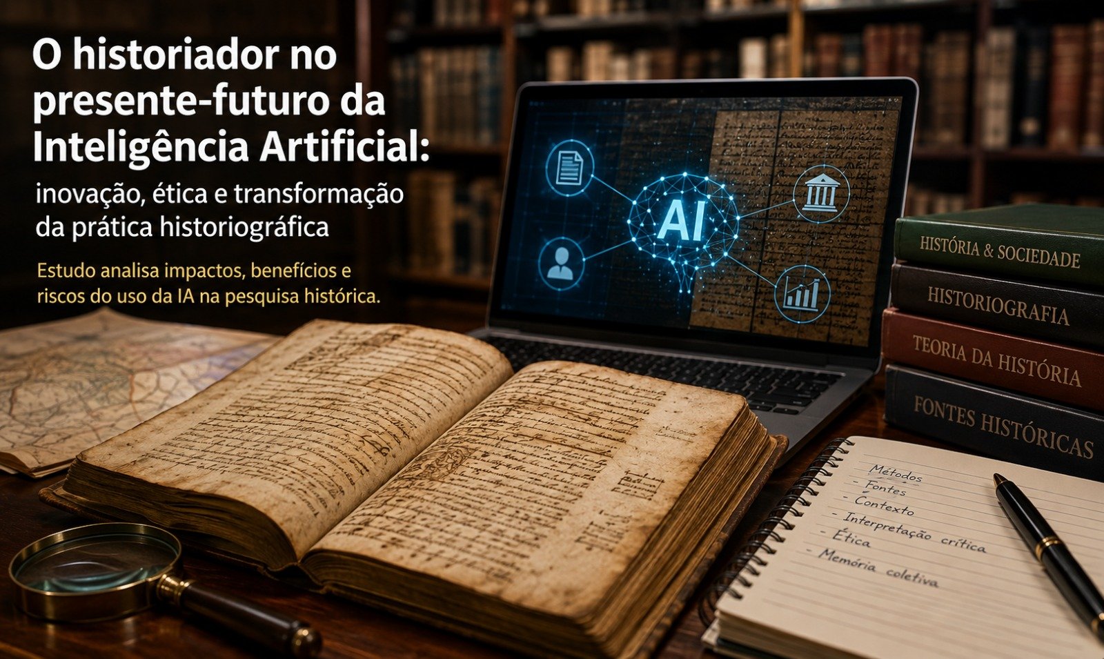 Inteligência Artificial pode transformar o trabalho dos historiadores, mas não substitui o olhar humano, aponta estudo