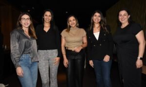 Jordana Souza, da Voll, Mariana Teixeira, da XP, Andressa Silva, da Voll, Beatriz Vasconcellos, da XP, e Claudia Browne, da Voll